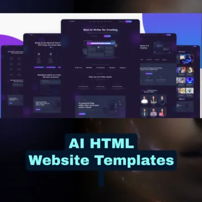ai website template html