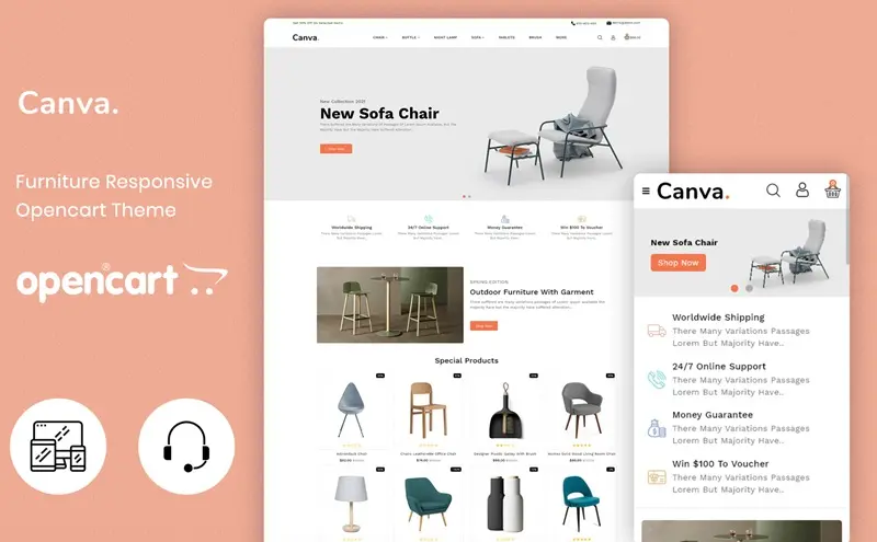 Furniture OpenCart Template