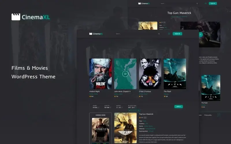free drama movie wordpress theme