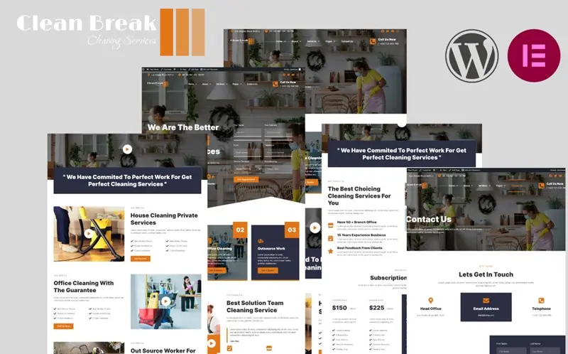 cleaning service free wordpress theme