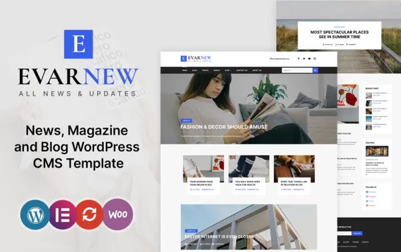 News Magazine WordPress Template