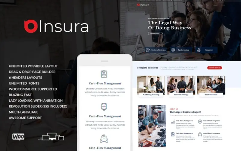 Insurance Services WordPress Themes