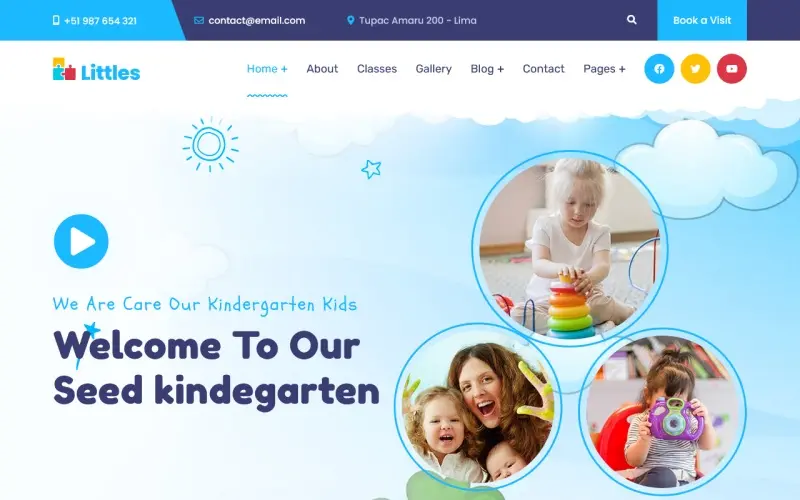 Kindergarten and Preschool Joomla Template