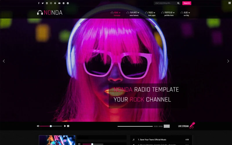 Online Music Joomla Template