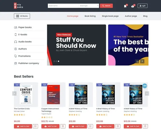 Best books wordpress theme