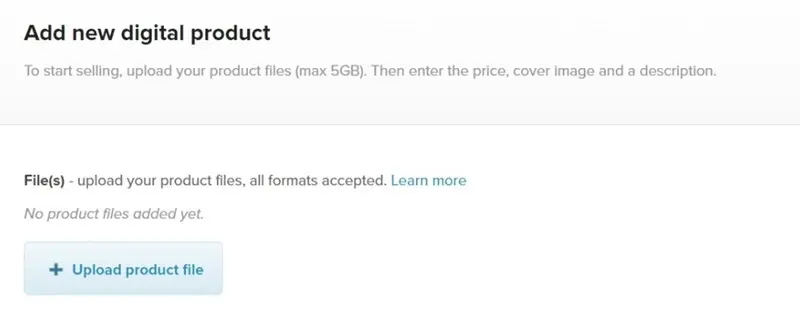Payhip Upload Product File