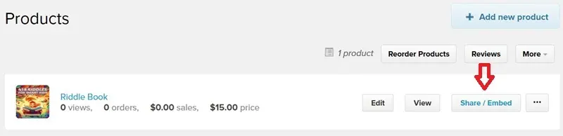 Payhip Embed Product