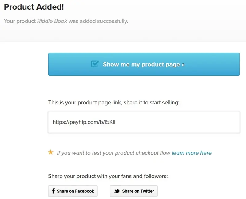 Payhip product link