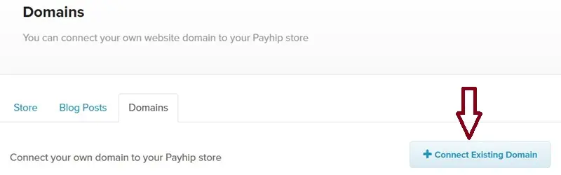 Payhip connect custom domain