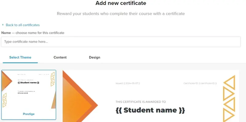 Add New Certificate Payhip add new certificate
