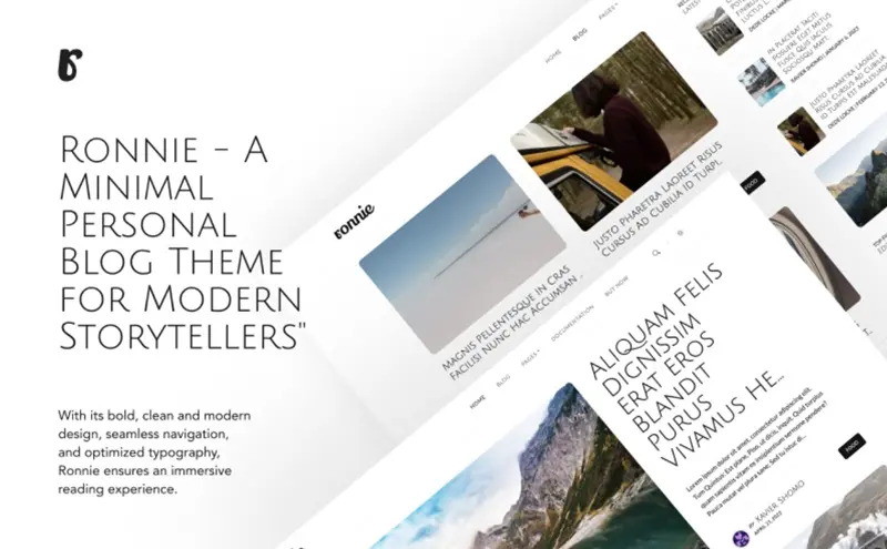 personal blog wordpress theme
