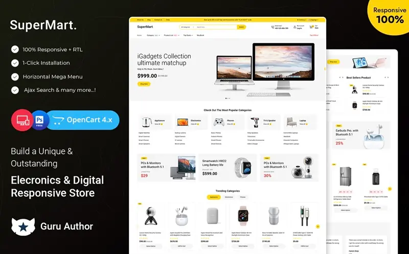 Multipurpose Responsive OpenCart Theme