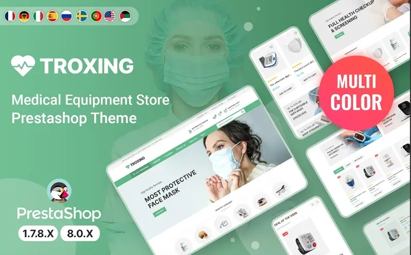 Troxing Medicine, Drug, and Pharmacy Prestashop Theme