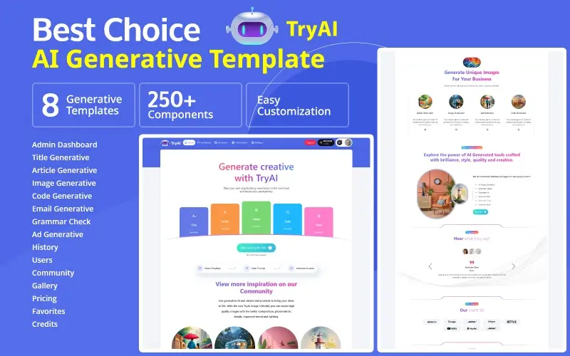 Multipurpose Bootstrap AI Generative Templates and Admin Dashboard Multipurpose Bootstrap AI Generative Templates and Admin Dashboard